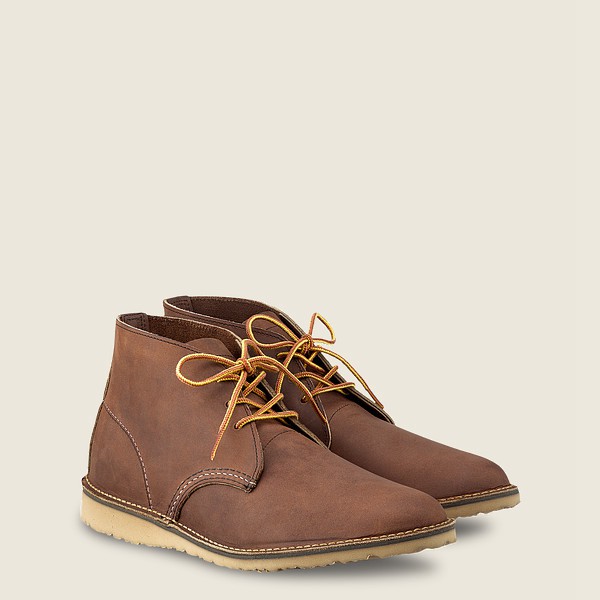 Red Wing Heritage Shoes Weekender – Chukka Yuma Leather - Brown - Mens QFV517860